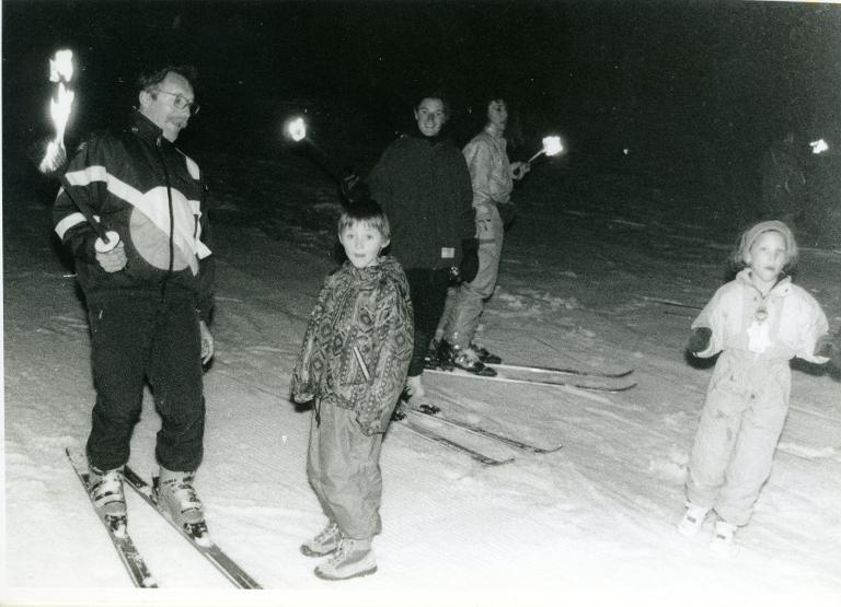 Ski nocturne au Collet d'Allevard : descente au flambeau