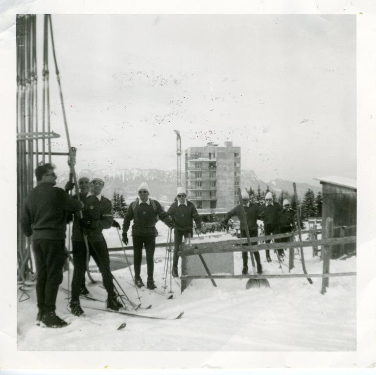 La flamme olympique au Collet d'Allevard