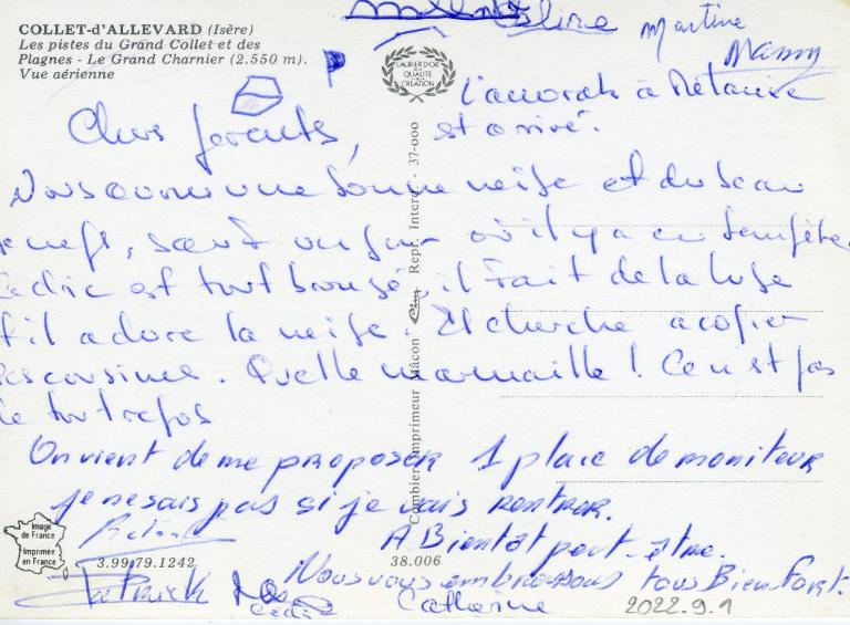 Le Collet d'Allevard en hiver : les pistes du Grand Collet, les Plagnes et le Grand Charnier