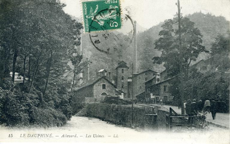 Vue de l'entrée de l'usine de la Gorge