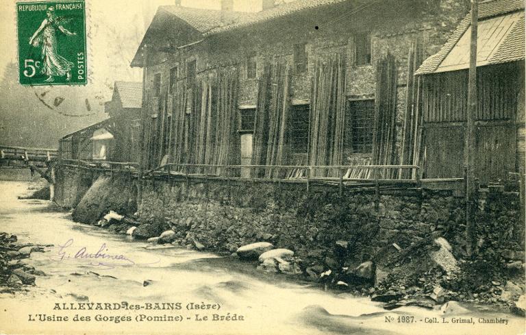 Vue de l'usine de Pomine