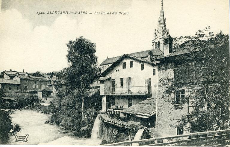 Allevard : le vieux moulin au bord du Bréda