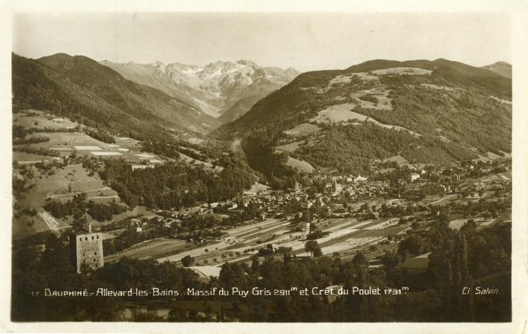 Vue générale d'Allevard-les-Bains