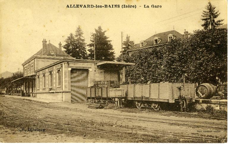 Vue de la gare d'Allevard