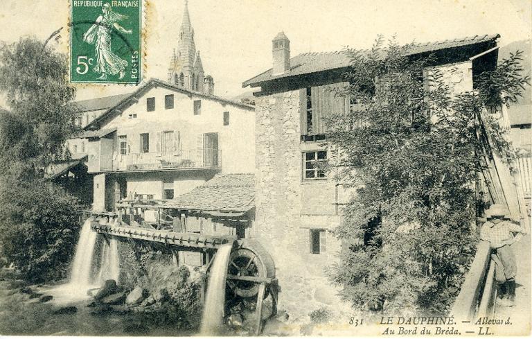 Vue du vieux moulin sur le Bréda