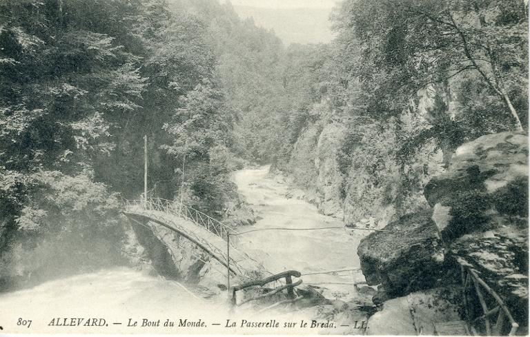 Le Bout du Monde, passerelle sur le Bréda