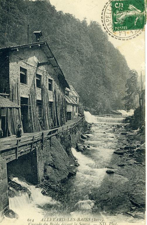 L'usine de Pomine et le torrent du Bréda