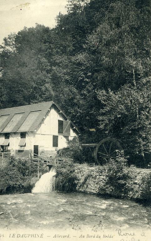 L'usine de Pomine et le torrent du Bréda