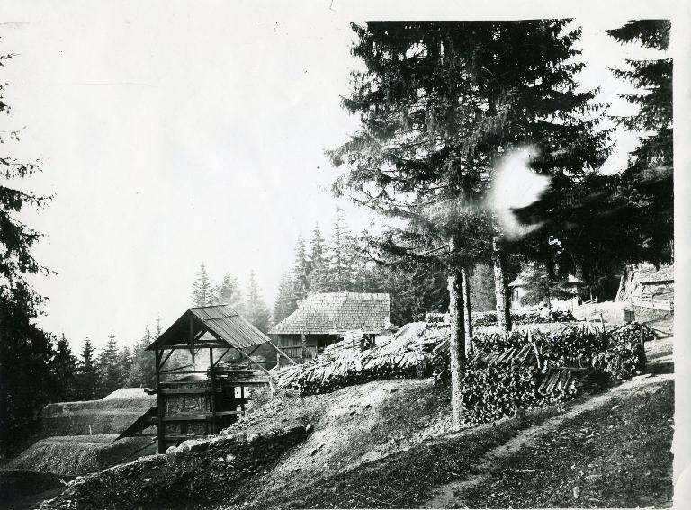 Vue des environs de la mine de la Taillat