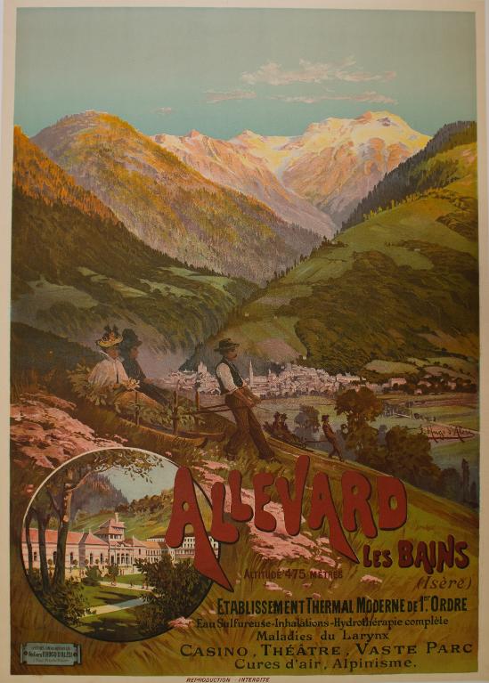 Affiche - Allevard-les-Bains, Établissement thermal moderne de 1er ordre