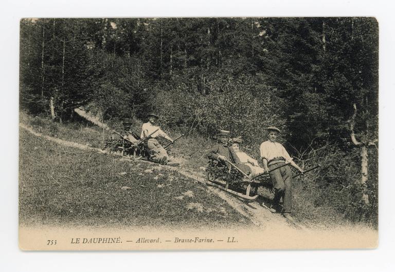 La descente en traîneaux de Brame-Farine
