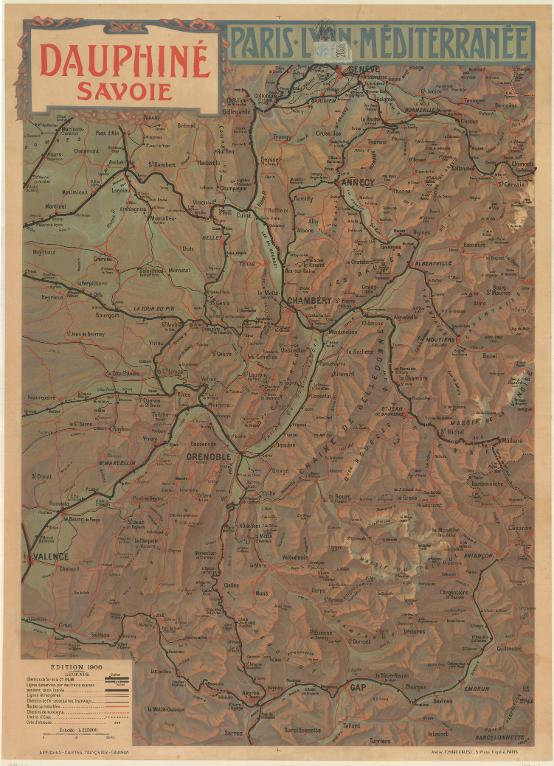 Affiche PLM - Dauphiné Savoie