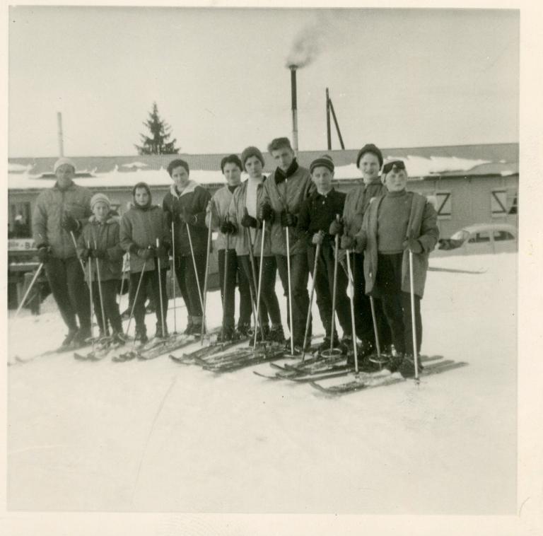 Les jeunes du Ski Club Allevardin au Collet