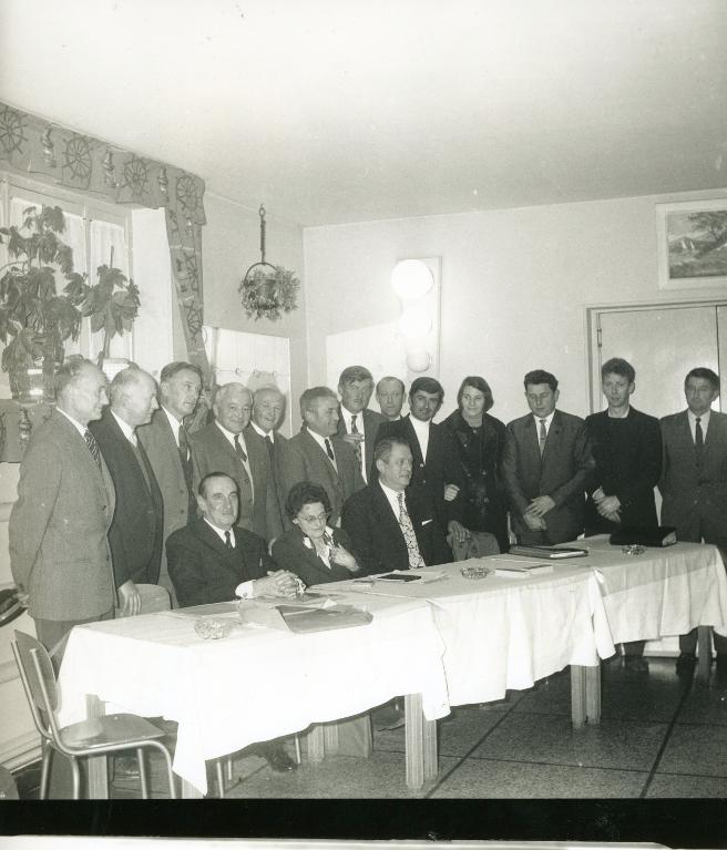 Assemblée générale du Ski Club Allevardin en 1972