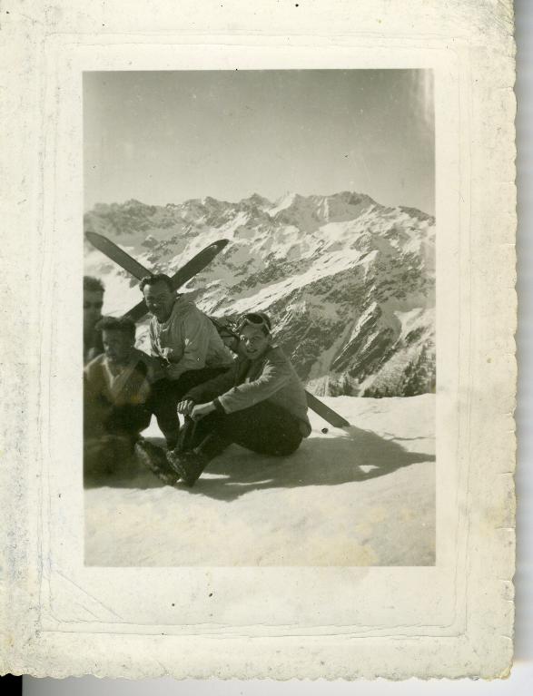 Groupe au sommet des Plagnes