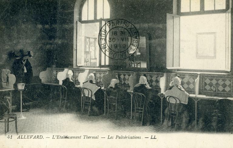 Allevard, L'Etablissement thermal, Les pulvérisations