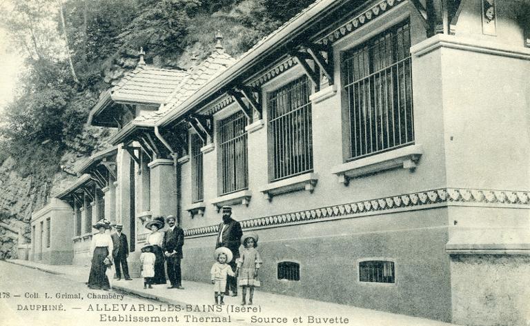 Allevard, Etablissement thermal, source et buvette