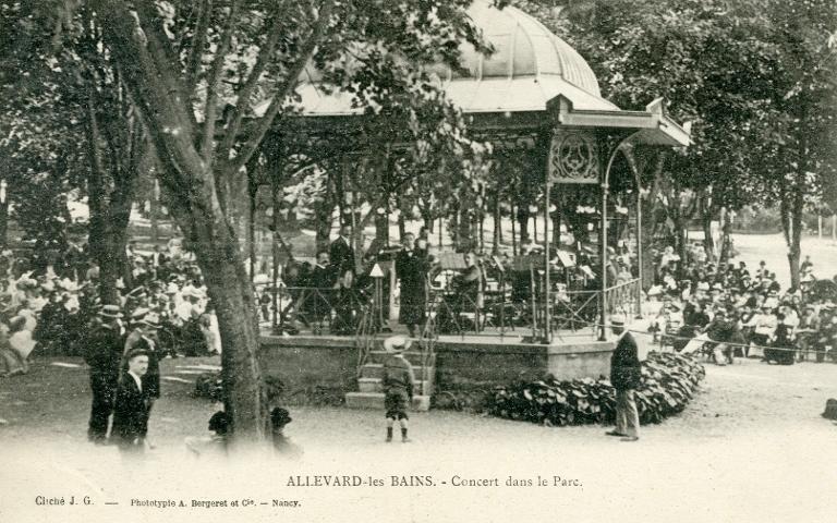 Allevard-les-Bains, Concert dans le parc