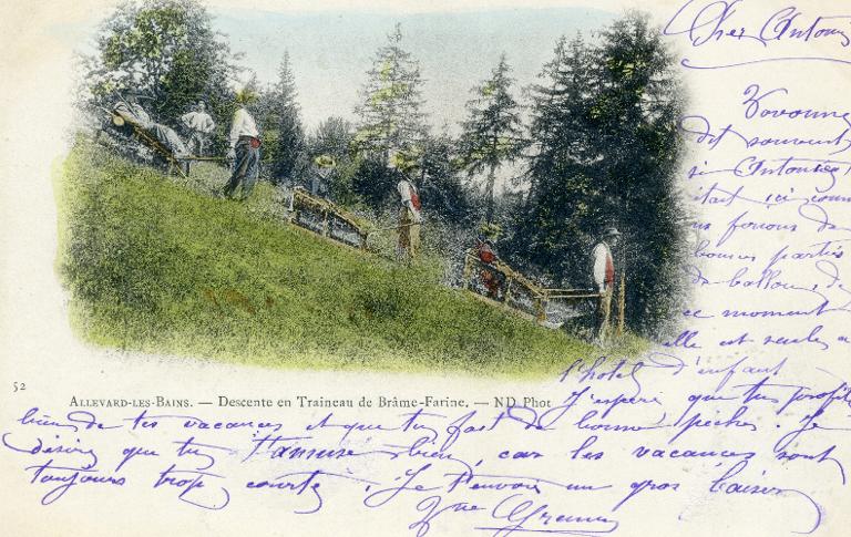 Descente en traineau de Brâme-farine