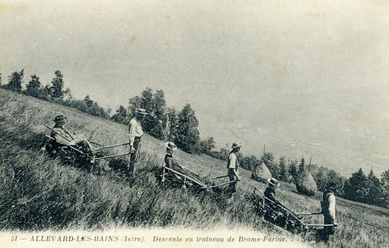 Descente en traineau de Brame-farine